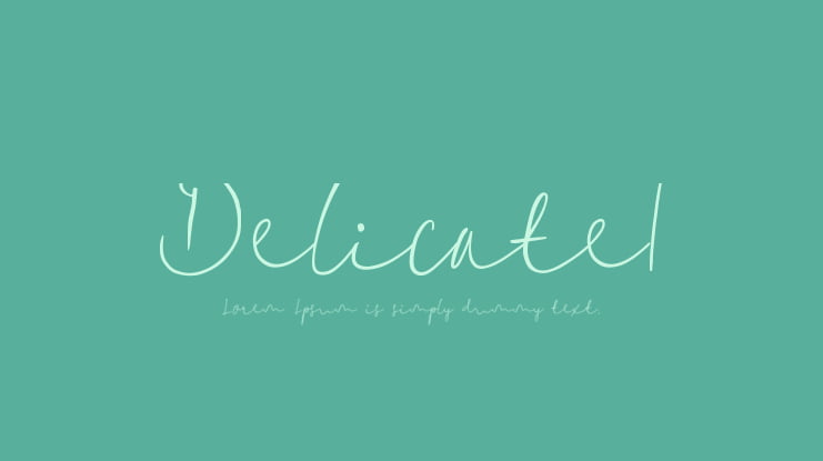 Delicate1 Font