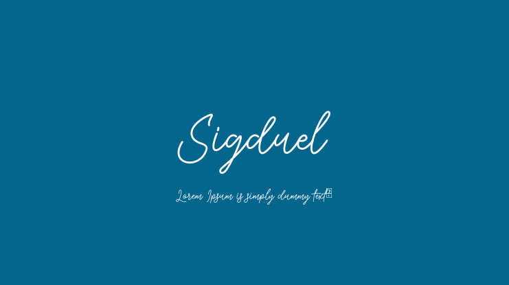 Sigduel Font