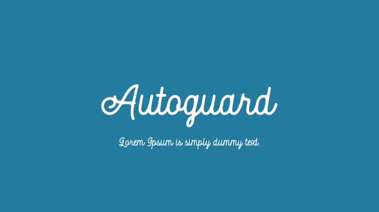 Autoguard Font