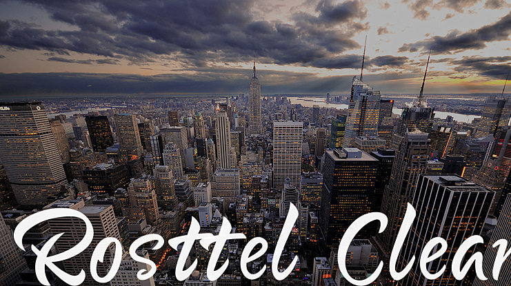 Rosttel Clean Font