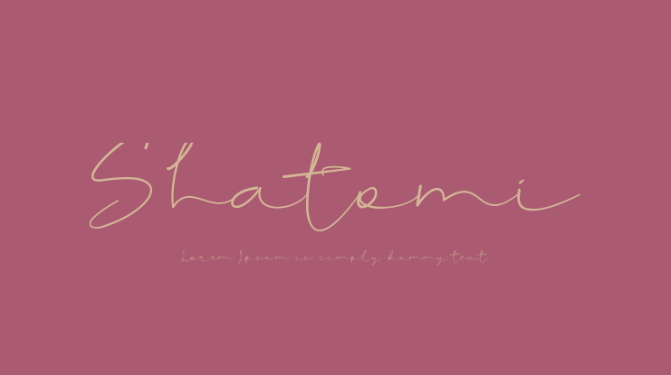 Shatomi Font