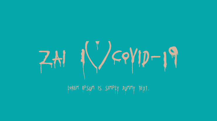 zai I♥Covid-19 Font