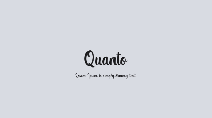 Quanto Font
