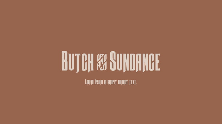 Butch & Sundance Font Family
