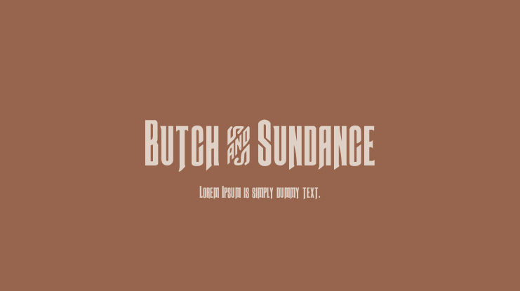 Butch & Sundance Font Family