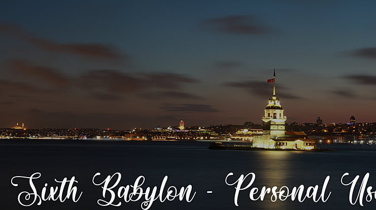 Sixth Babylon - Personal Use Font