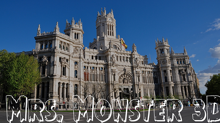 Mrs. Monster 3D Font Family