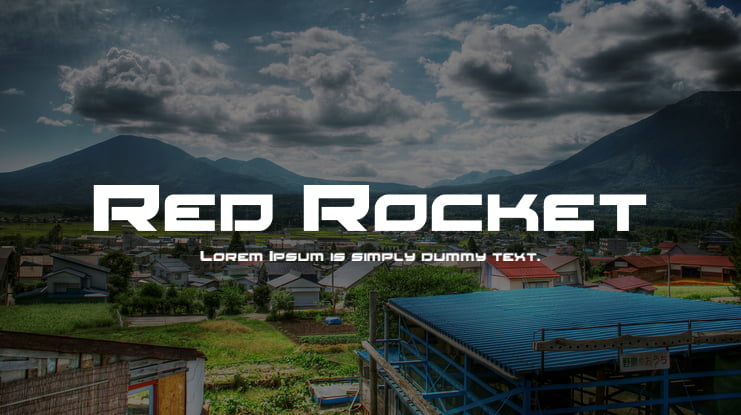Red Rocket Font Family