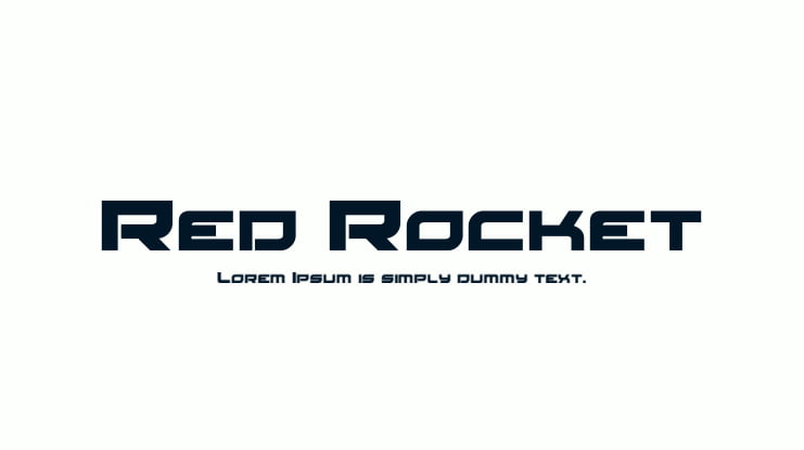 Red Rocket Font Family