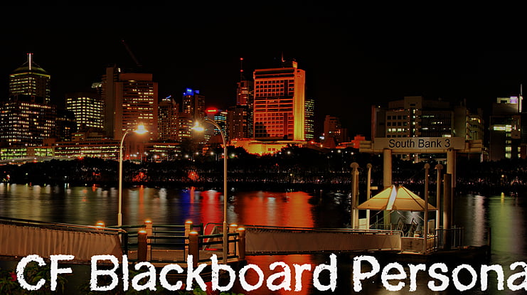CF Blackboard Personal Font