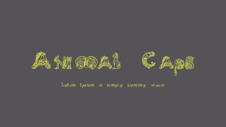 Animal Caps Font