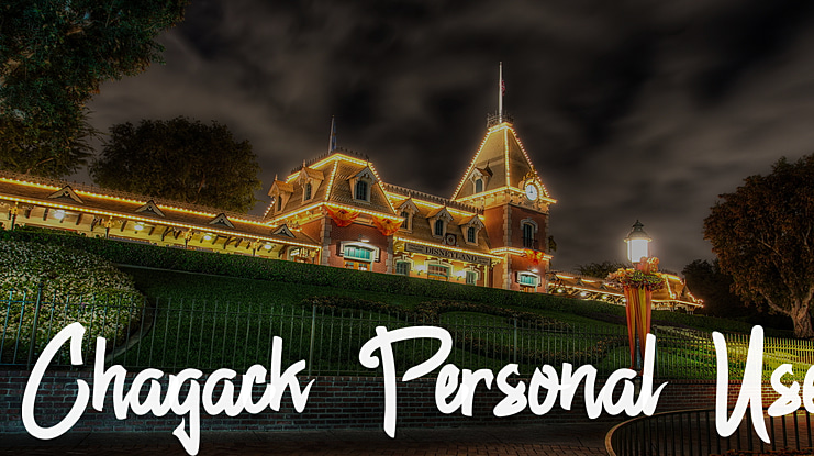 Chagack Personal Use Font