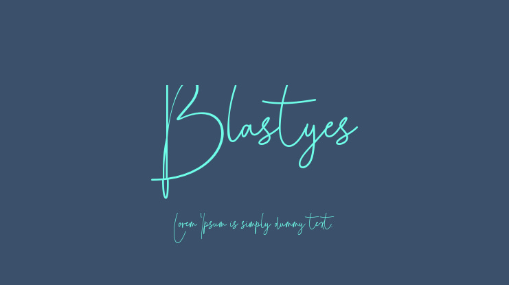 Blastyes Font