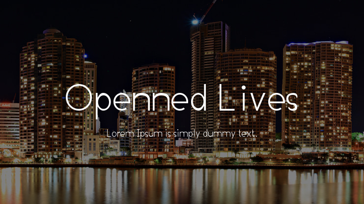 Openned Lives Font Family