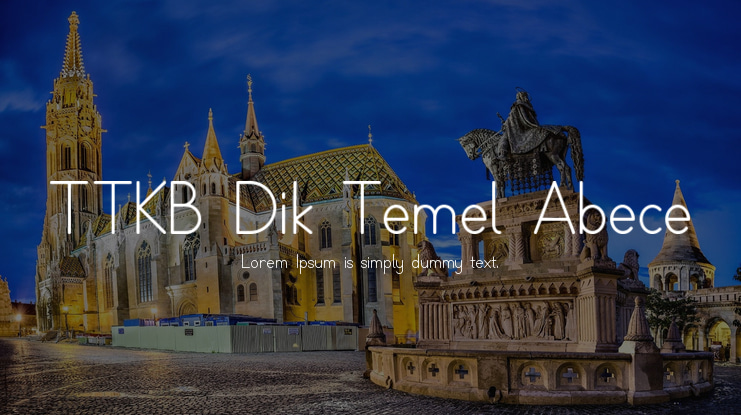 TTKB Dik Temel Abece Font Family