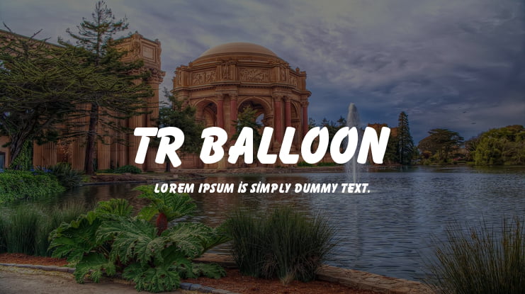 TR Balloon Font