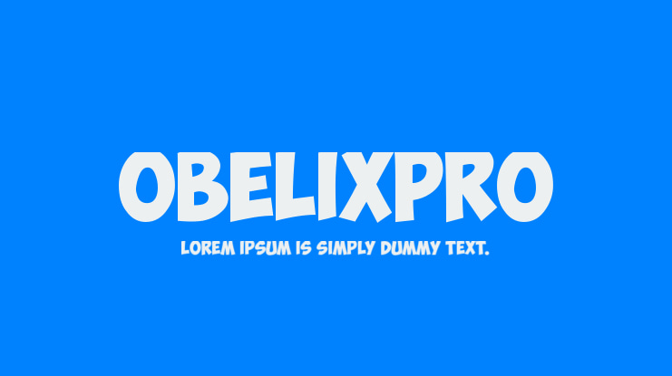 ObelixPro Font