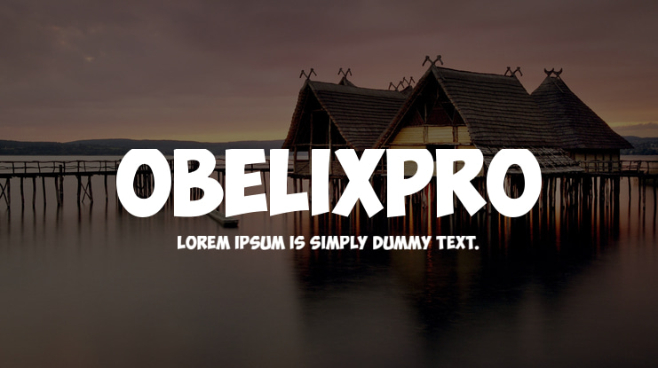 ObelixPro Font