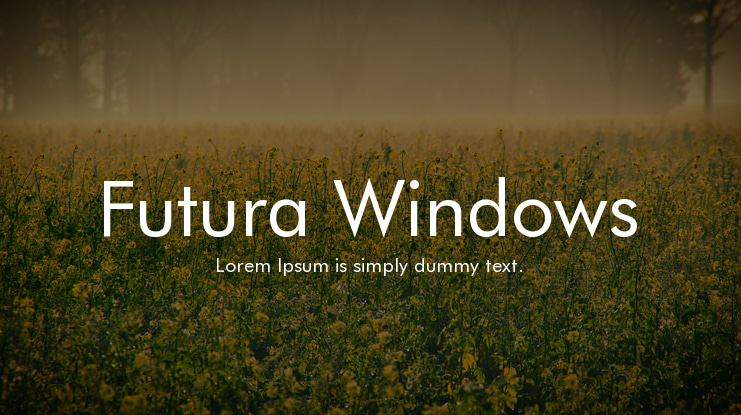 Futura Windows Font Family