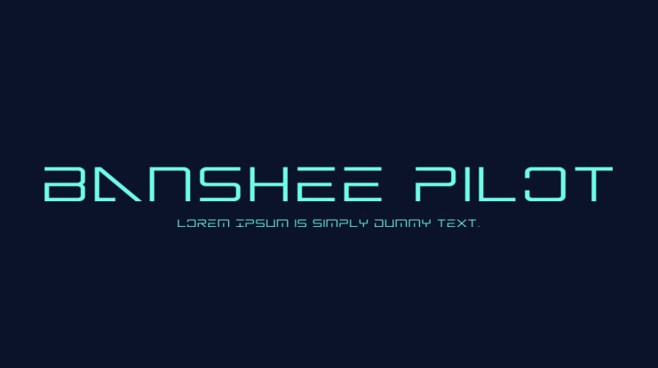 Banshee Pilot Font Family