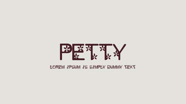 Petty1.0 Font