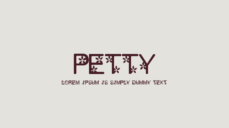 Petty1.0 Font : Download Free for Desktop & Webfont