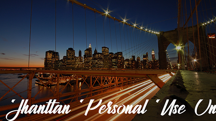 Jhanttan Personal Use Only Font Family