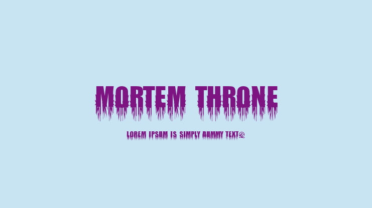 Mortem Throne Font Family