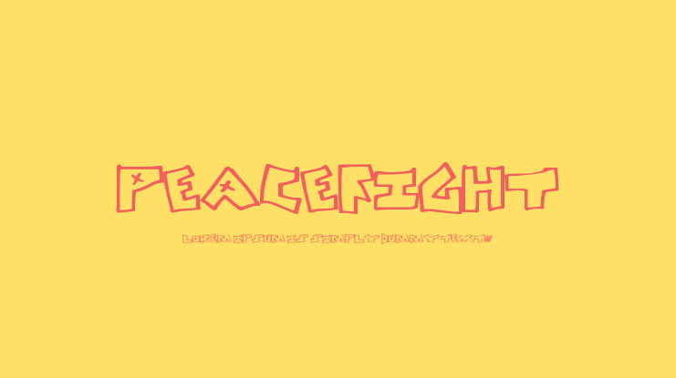 PeaceFight Font