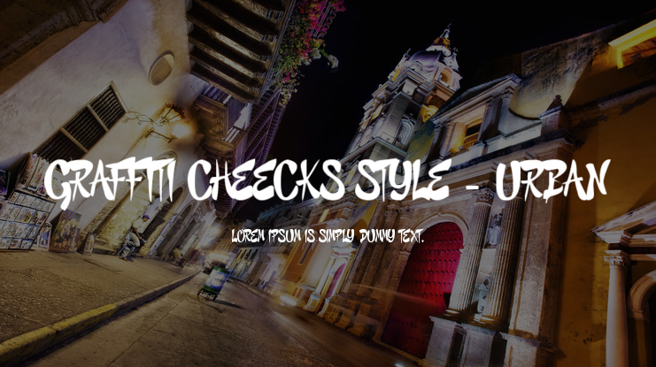 GRAFFITI CHEECKS STYLE - URBAN Font