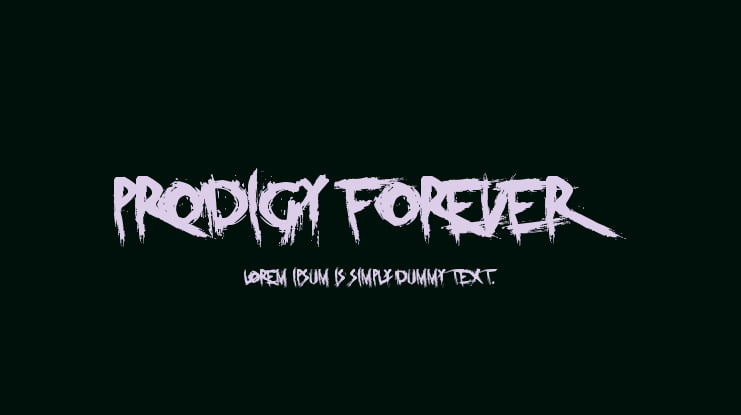 Prodigy Forever Font