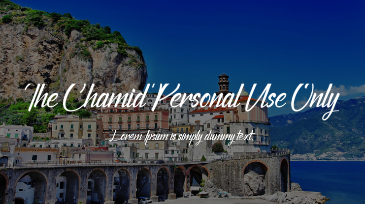 The Chamid Personal Use Only Font