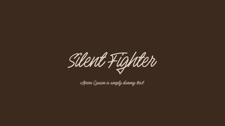 Silent Fighter Font