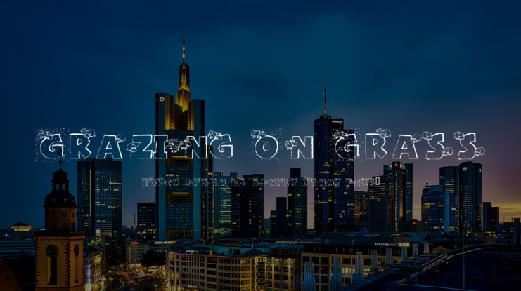 Grazing On Grass Font