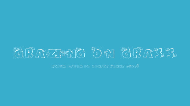 Grazing On Grass Font