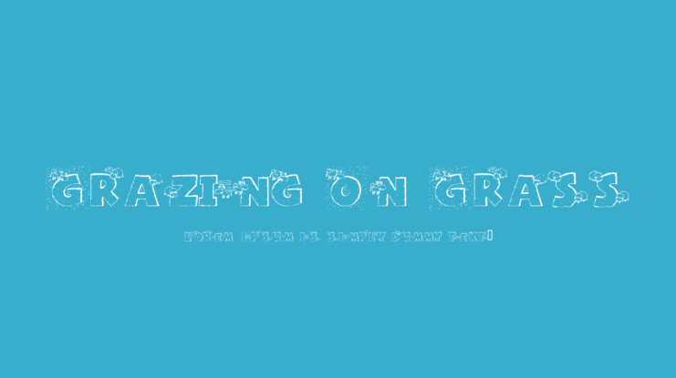 Grazing On Grass Font