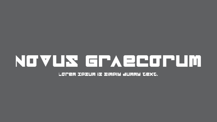 Novus Graecorum Font