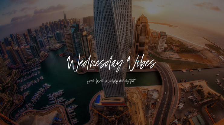 Wednesday Vibes Font