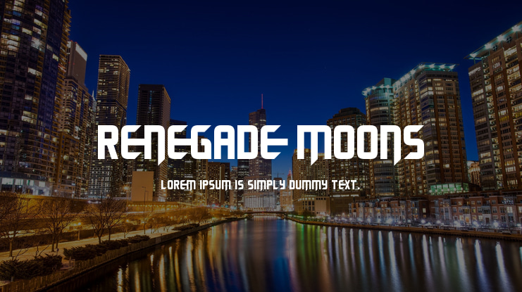 Renegade Moons Font Family