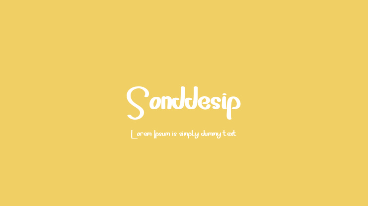 Sonddesip Font