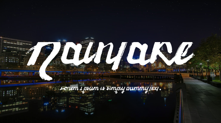 Raintake Font