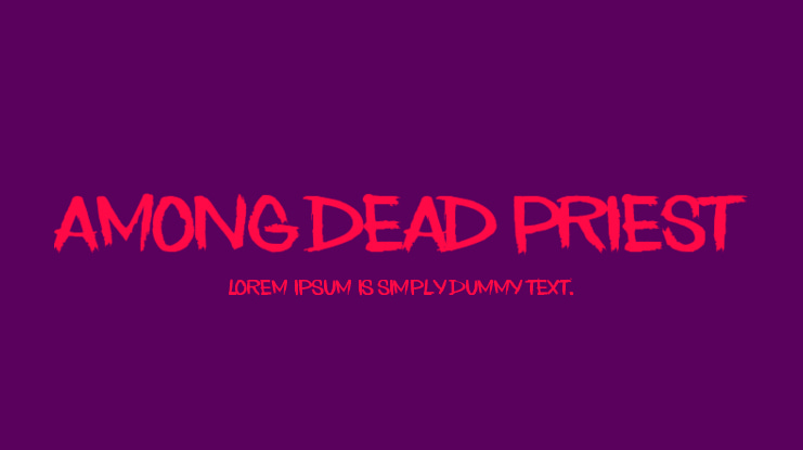 Among Dead Priest Font