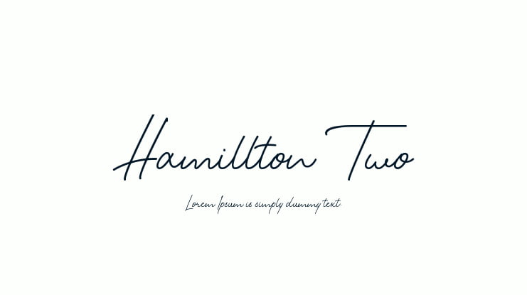 Hamillton Two Font