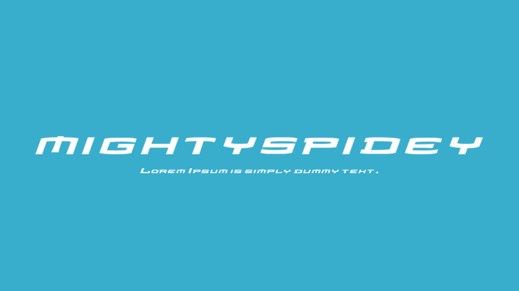 mightyspidey Font