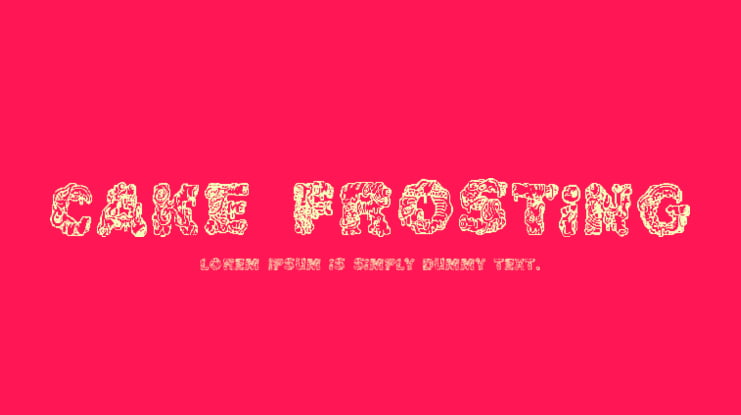Cake Frosting Font