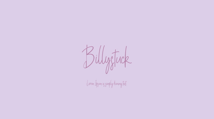 Billystuck Font