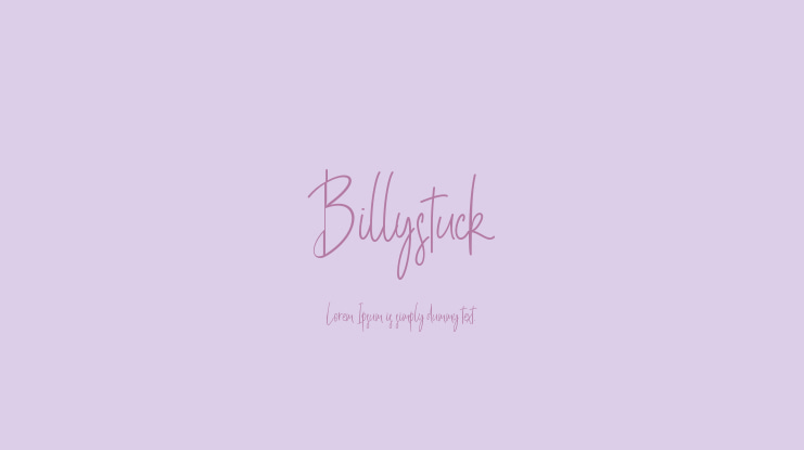 Billystuck Font