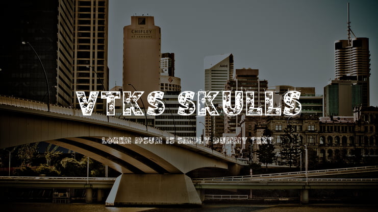 VTKS Skulls Font