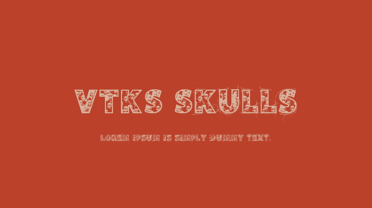 VTKS Skulls Font