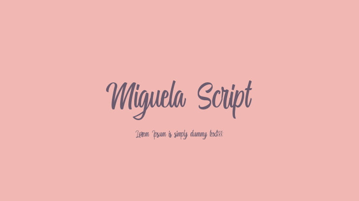 Miguela Script Font